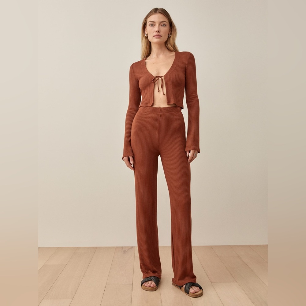 Reformation Mirabel Two Piece in Chestnut